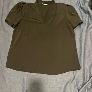 Elegant Express Black Puff Sleeve Women's Top sz Medium